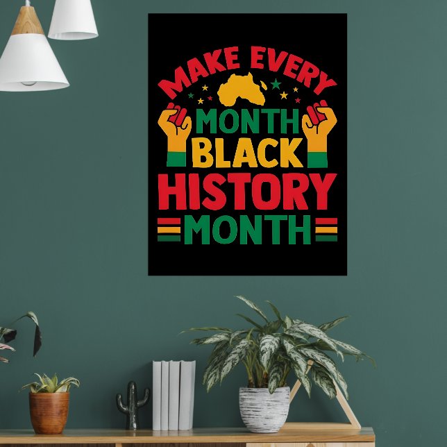100 Days Learning Black History 2026 Poster  (Vardagsrum 1)