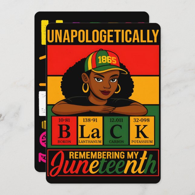 100 Days Learning Black History 2026 Poster  Julkort (Fram/baksida)