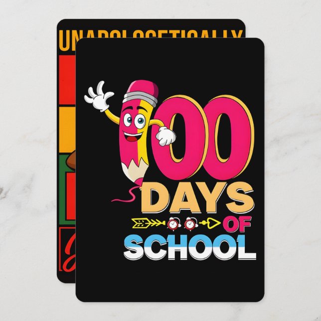 100 Days Learning Black History 2026 Poster  Julkort (Fram/baksida)