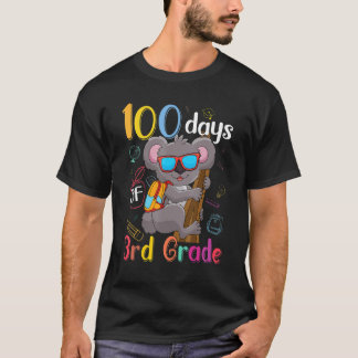 100 Days Of 3rd Grade Koala 100th Day School Third T Shirt