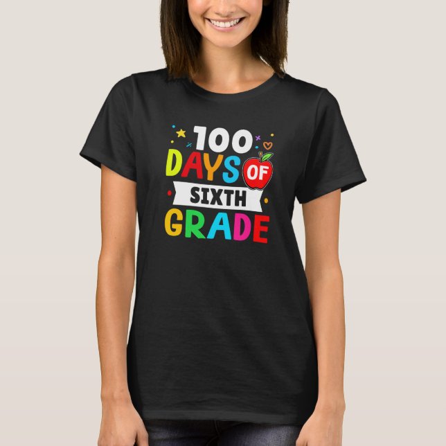100 Days of 6th grade Toddler Boy Girl Premium T Shirt (Framsida)
