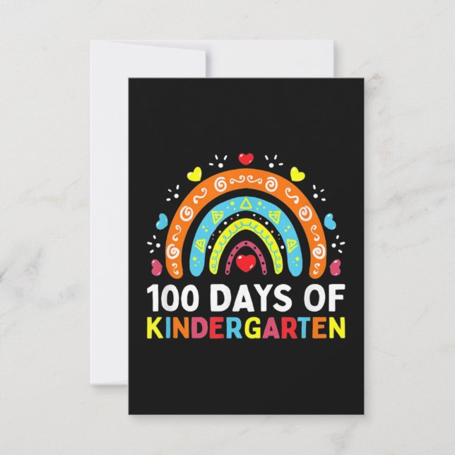 100 Days of Kindergarten Kort (Framsida)