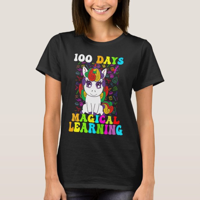 100 Days Of Magical Learning 100th Day Of School U T Shirt (Framsida)