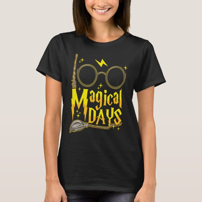 100 Days Of Magical Learning 100th Day T Shirt (Framsida)