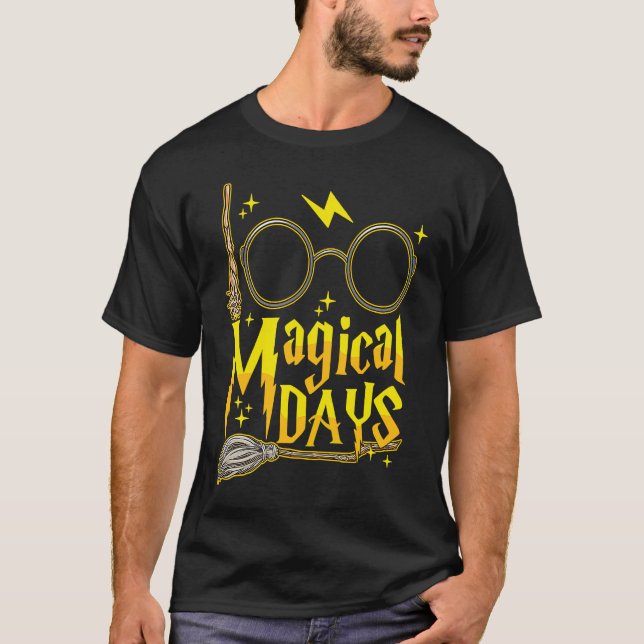 100 Days Of Magical Learning 100th Day T Shirt (Framsida)