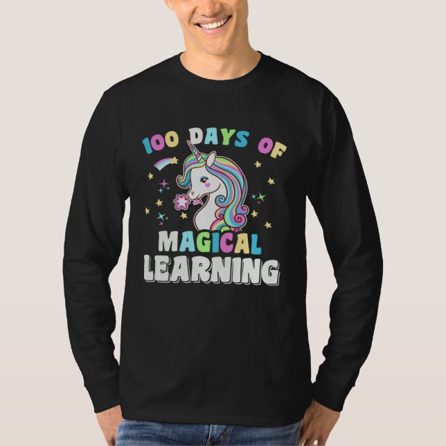 100 days of magical learning perfect for any Stude T Shirt (Framsida)