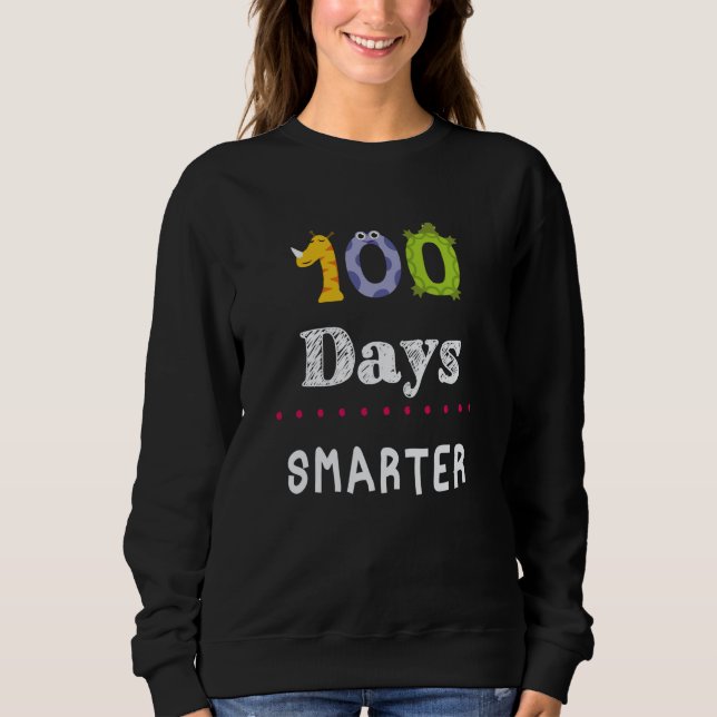 100 Days of School 100 Days Smarter kids teacher m T Shirt (Framsida)
