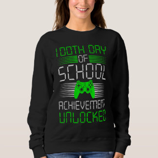 100 Days Of School Achievement Unlocked Video Game T Shirt