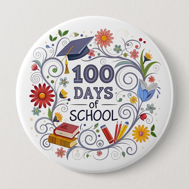 "100 Days of School" Button Knapp (Framsida)