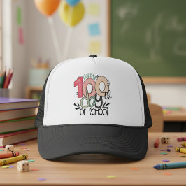 100 days of school celebration gift hat keps