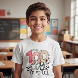 100 Days of School Celebration Kid Basic T Shirt
