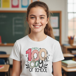 100 Days of School Celebration Kid Basic T Shirt