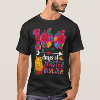 100 Days of School Cute Toy Build Bricks Teacher S T Shirt