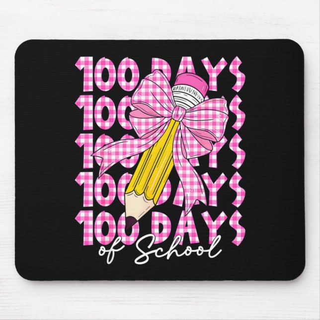100 Days Of School Girls Coquette Bow 100th Day Of Musmatta (Framsidan)