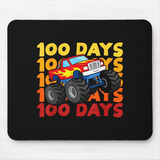 100 Days Of School Kids Monster Truck Boys And Gir Musmatta (Framsidan)