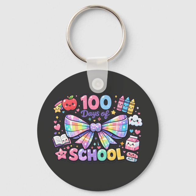 100 Days Of School  Nyckelring (Framsida)