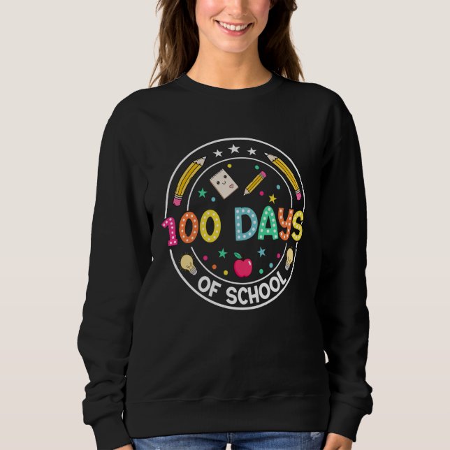 100 Days of School Pencil 100th Day of School Boys T Shirt (Framsida)