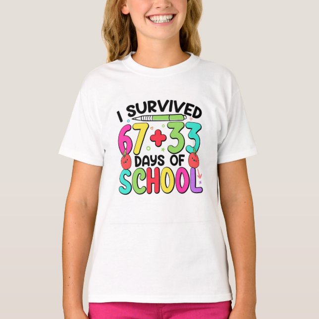 100 Days of School Shirt – 100th Day Celebration T Shirt (Framsida)