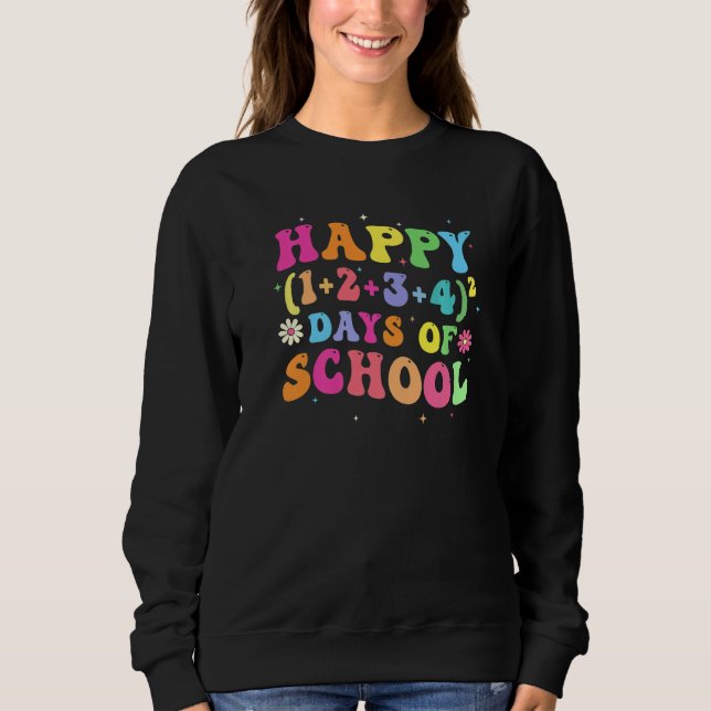 100 Days Of School Shirt Math Equation Middle Scho T Shirt (Framsida)