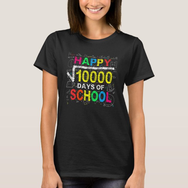 100 Days Of School Shirt Math Teacher Square Root  T Shirt (Framsida)