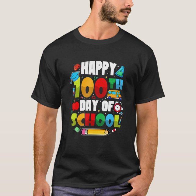 100 Days Of School Students Teachers 2023 Boys Gir T Shirt (Framsida)