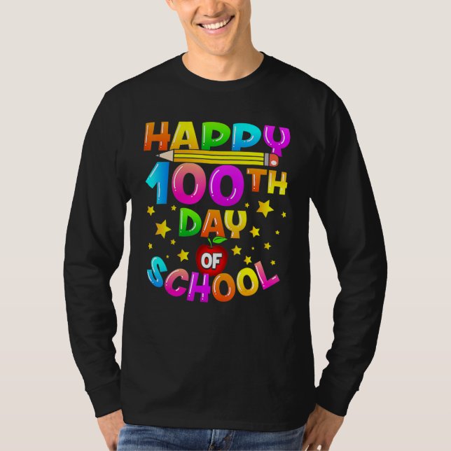 100 Days Of School Teacher 100th Day Of School 1 T Shirt (Framsida)