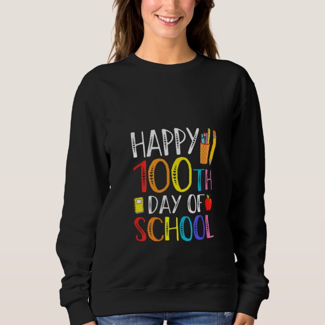 100 Days Of School Teacher And Student T Shirt (Framsida)