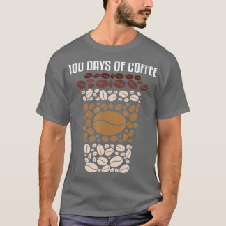 100 days of school teacher coffee 100th day of sch t shirt