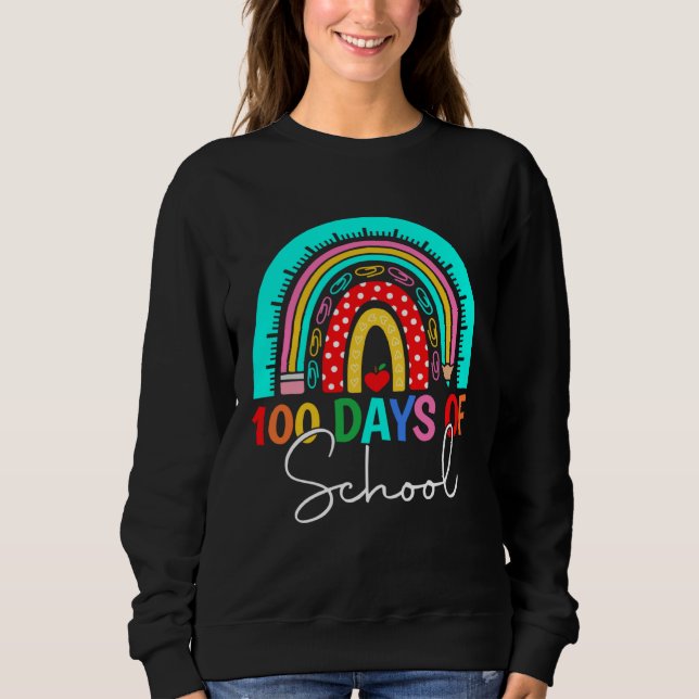100 Days Of School Teacher Kids 100th Day Of Schoo T Shirt (Framsida)