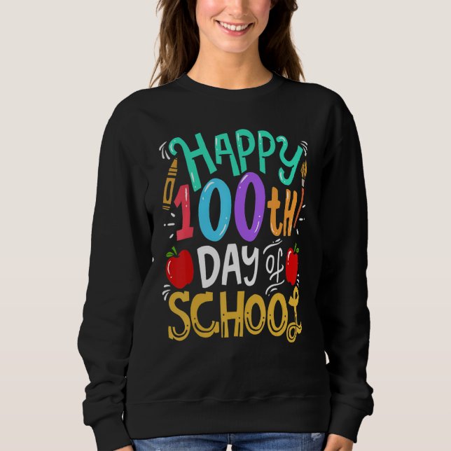 100 Days Of School Teacher T Shirt (Framsida)