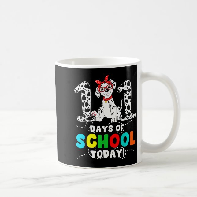100 Days Of School Today Cute Dog Teacher Student  Kaffemugg (Höger)