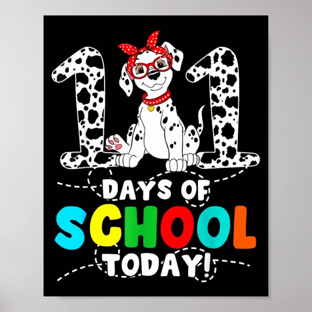 100 Days Of School Today Cute Dog Teacher Student  Poster (Framsidan)