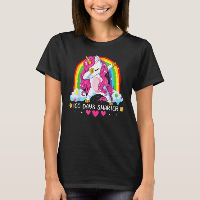 100 Days Smarter 100th Day Of School Girls Princes T Shirt (Framsida)