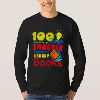 100 Days Smarter Because of Library Books Kids Tea T Shirt