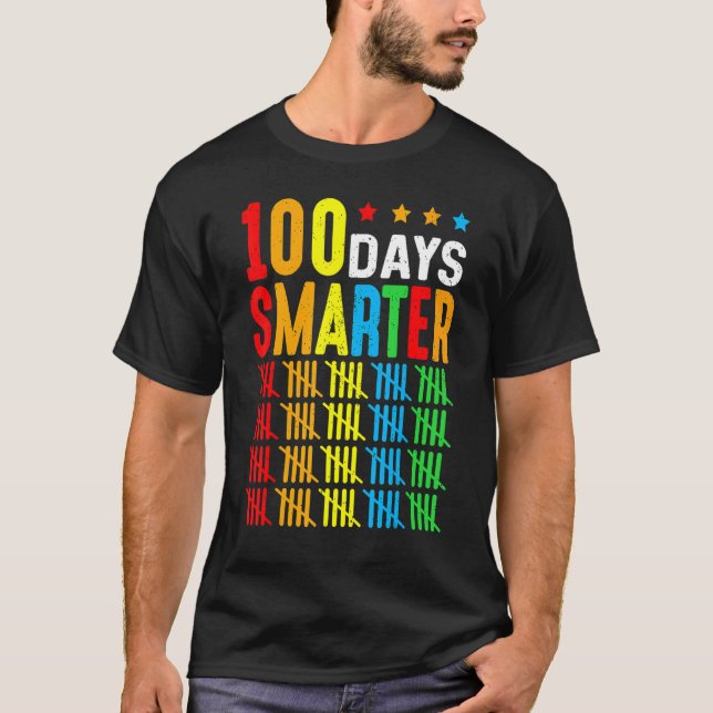 100 Days Smarter Counting By 5's 100th Day Of Scho T Shirt (Framsida)