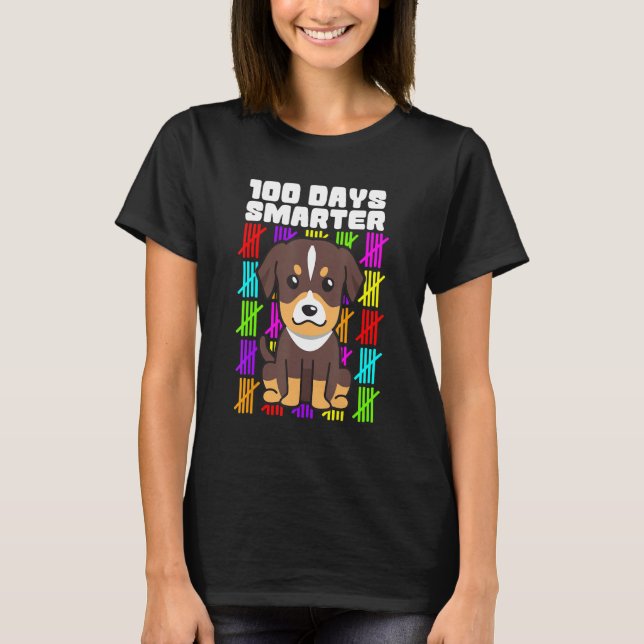 100 Days Smarter Dog Shirts, Rottweiler 100th Day  T Shirt (Framsida)