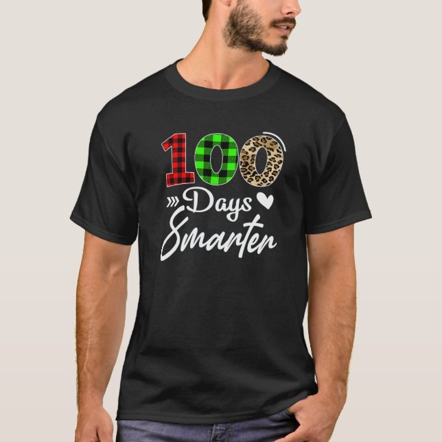 100 Days Smarter Happy 100th Day Of School Teacher T Shirt (Framsida)
