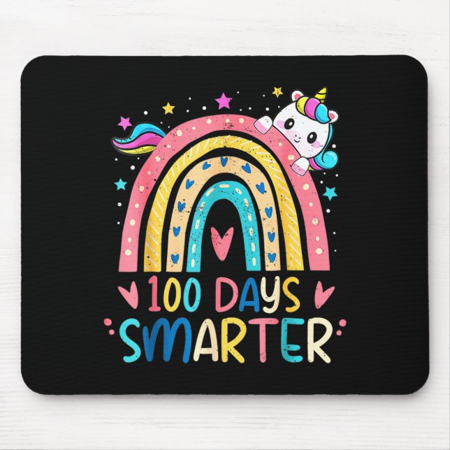 100 Days Smarter Kids Girls Unicorn 100th Day Of S Musmatta (Framsidan)