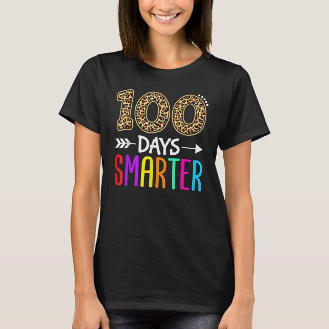 100 Days Smarter Kindergarten Child 100th Day Of S T Shirt (Framsida)