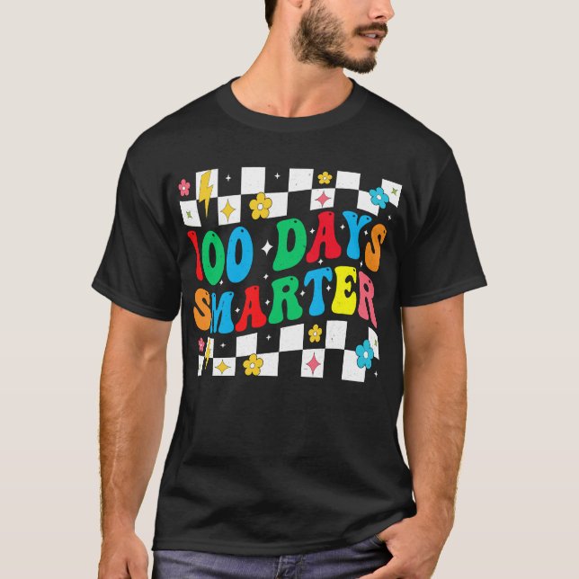100 Days Smarter Of SchoolT-Shirt T Shirt (Framsida)