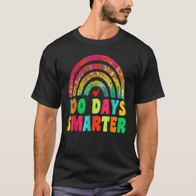 100 Days Smarter Rainbow 100th Day Of School Teach T Shirt (Framsida)