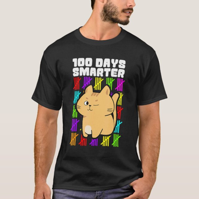 100 Days Smarter Shirts, Boys Girls 100th Day Of S T Shirt (Framsida)