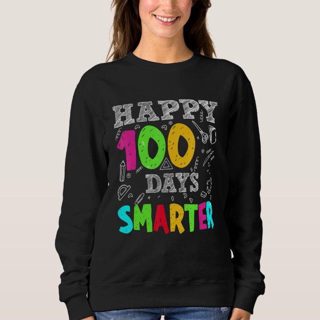 100 Days Smarter Teachers Costume 100 Days Student T Shirt (Framsida)