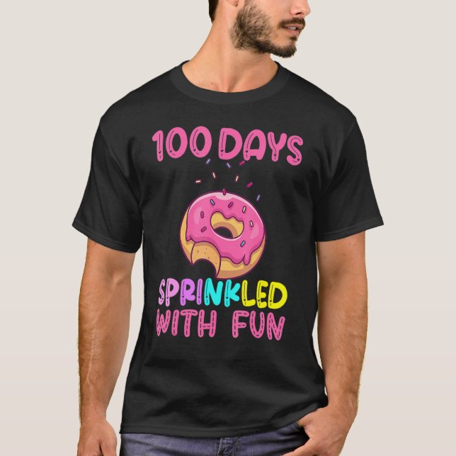 100 Days Sprinkled With Fun 100 Days Of School coo T Shirt (Framsida)