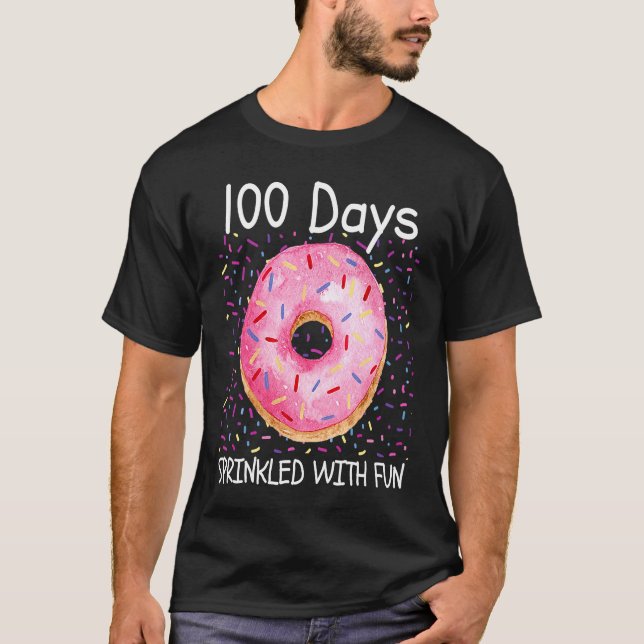 100 Days Sprinkled With Fun 100th Day of School 10 T Shirt (Framsida)