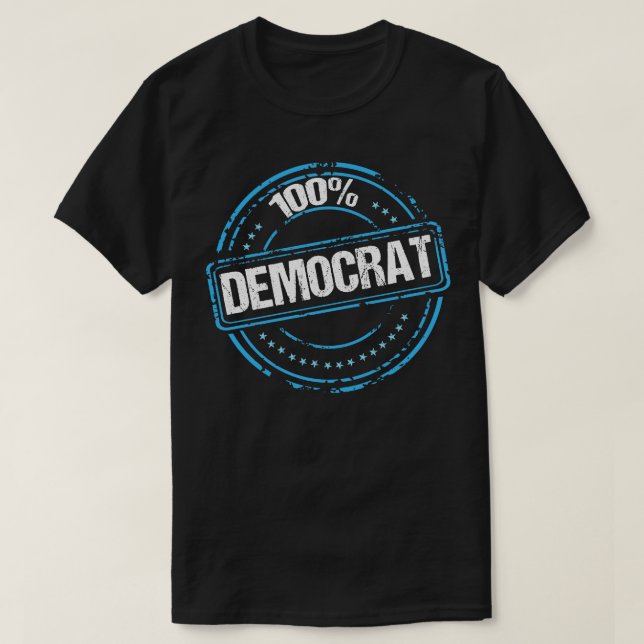 100 demokrat t shirt (Design framsida)