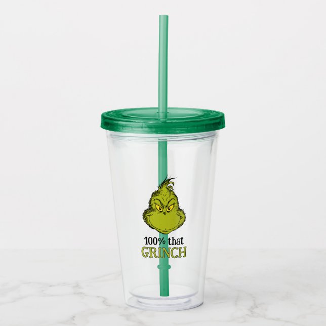 100% den där Grinch Take Away Mugg (Framsida)
