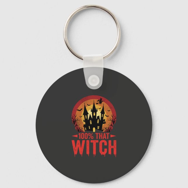 100% Den Häxan Halloween Slott Nyckelring (Framsida)