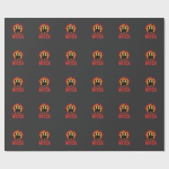 100% Den Häxan Halloween Slott Presentpapper (Platt)