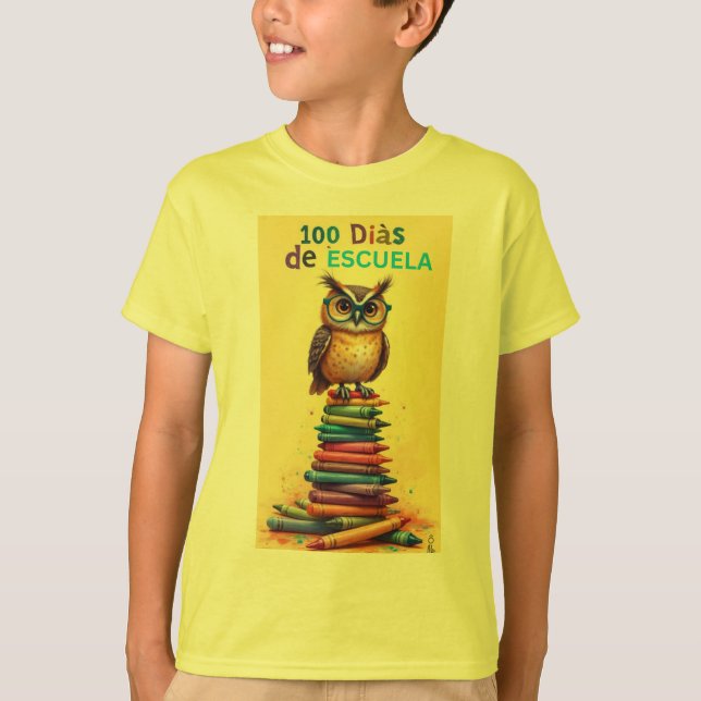100 dias de escuela t shirt (Framsida)